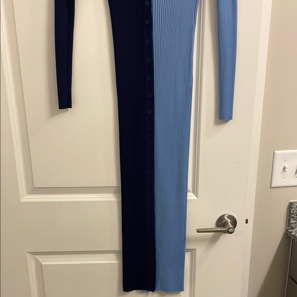 Staud Two-Tone Ribbed Cardigan - Picture 2 of 5